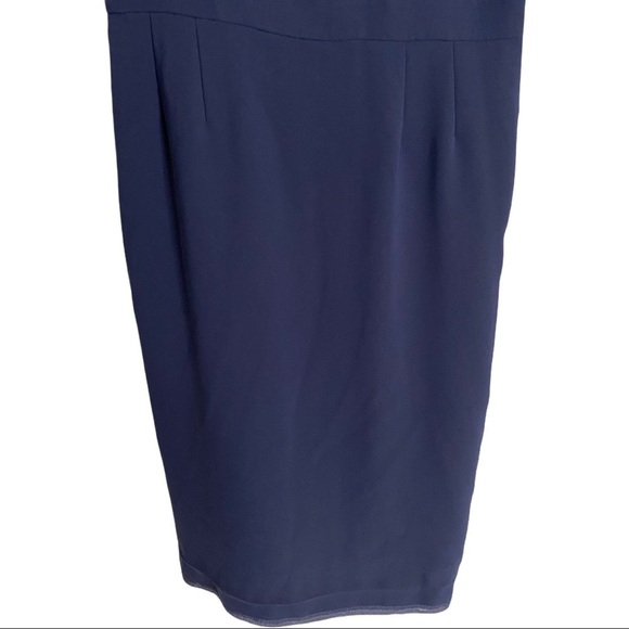 Pendleton Navy Sleeveless MIDI 1/2 Zip Dress Sz 8 - Picture 4 of 8